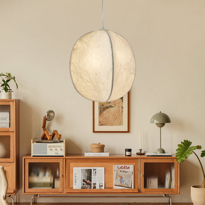 Lilian Silk Sphere Droplight Pendant Lamp