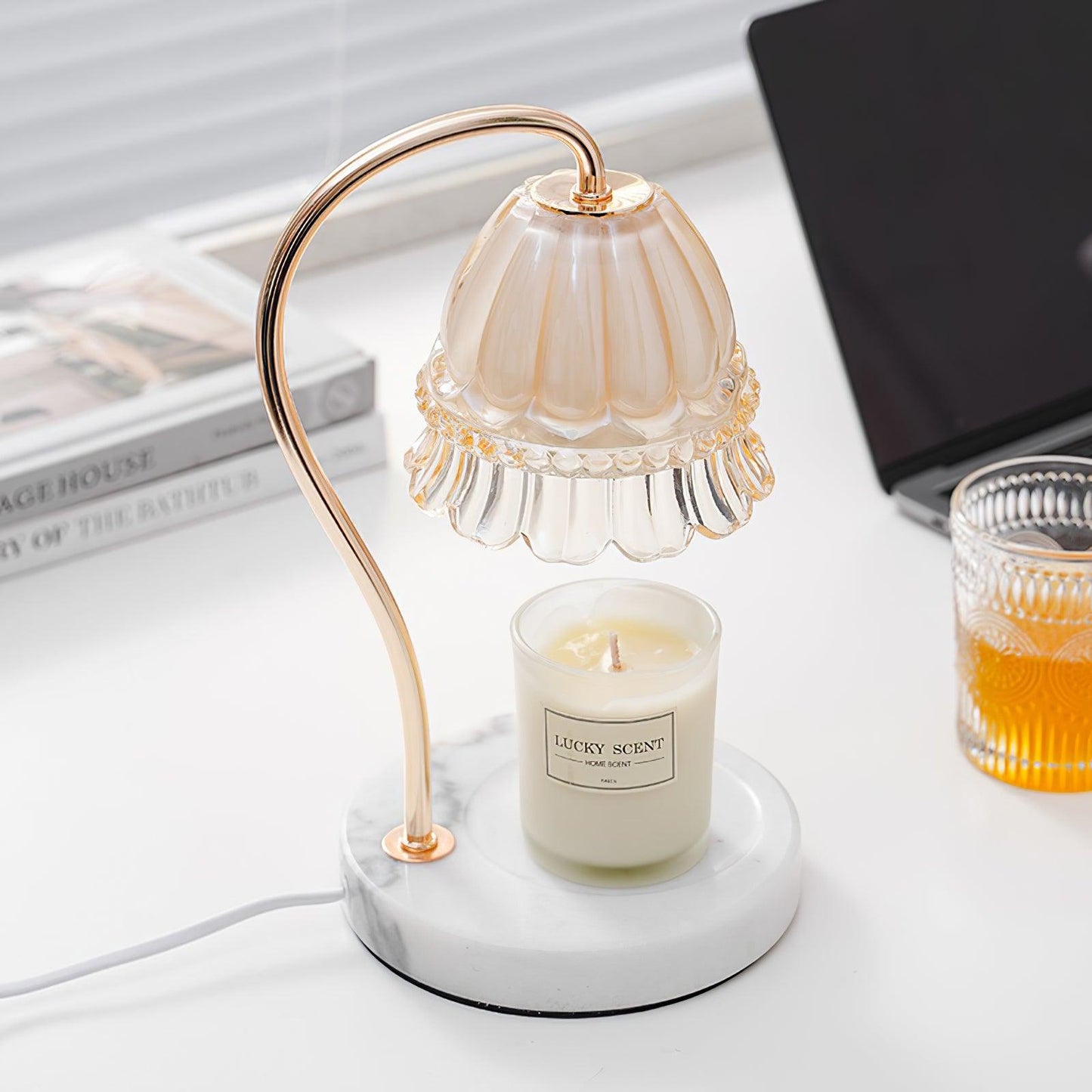 Lily Marble Warmer Reading light Table Lamp