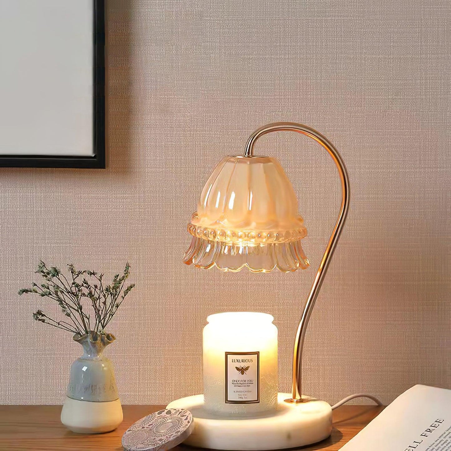 Lily Marble Warmer Reading light Table Lamp