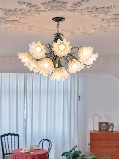 Lily of the Valley Flower Candelabrum Chandelier