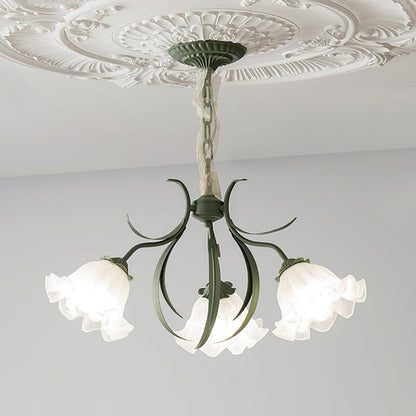 Lily of the Valley Flower Candelabrum Chandelier