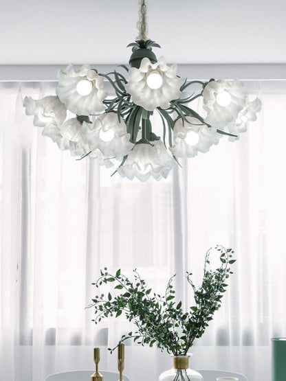 Lily of the Valley Flower Candelabrum Chandelier