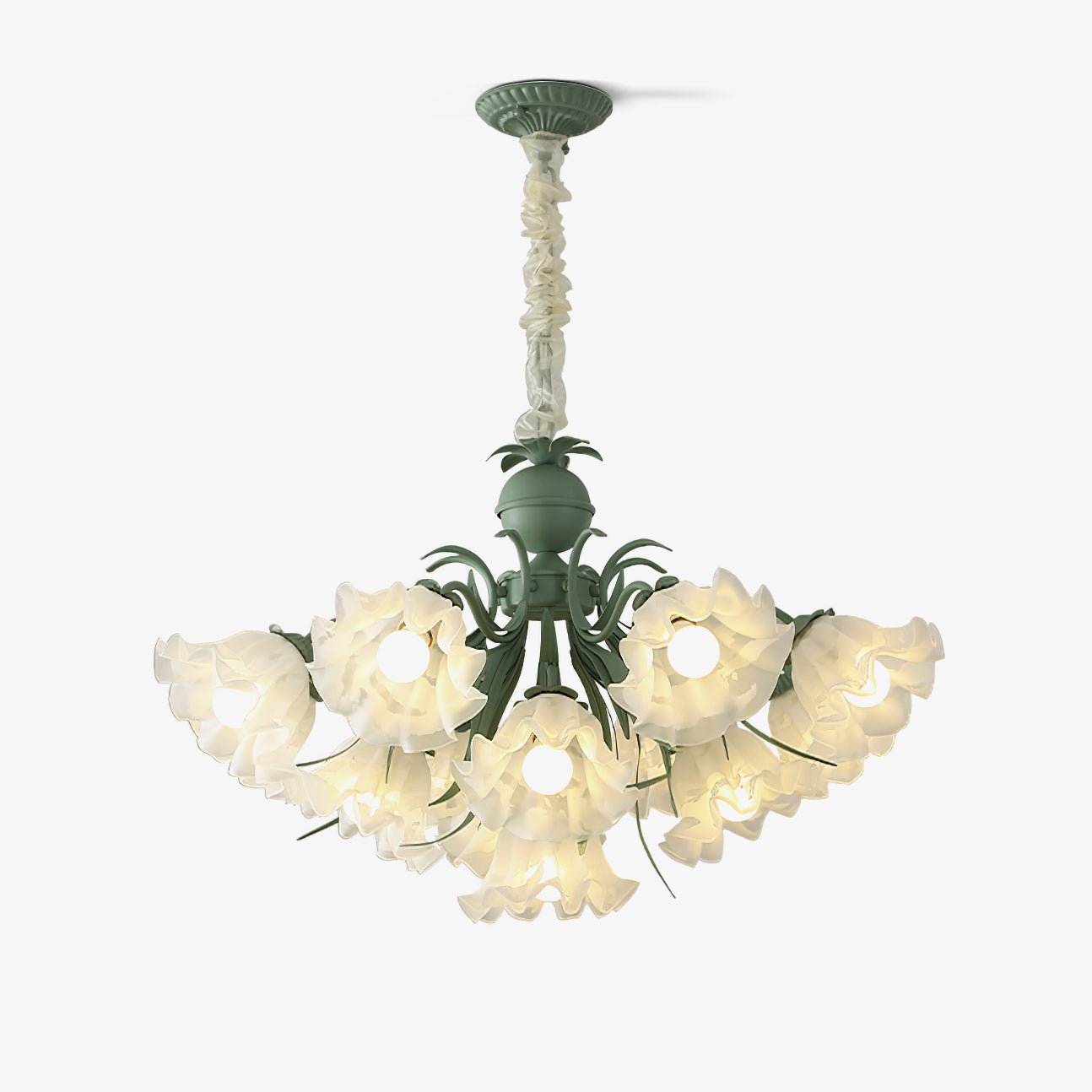 Lily of the Valley Flower Candelabrum Chandelier