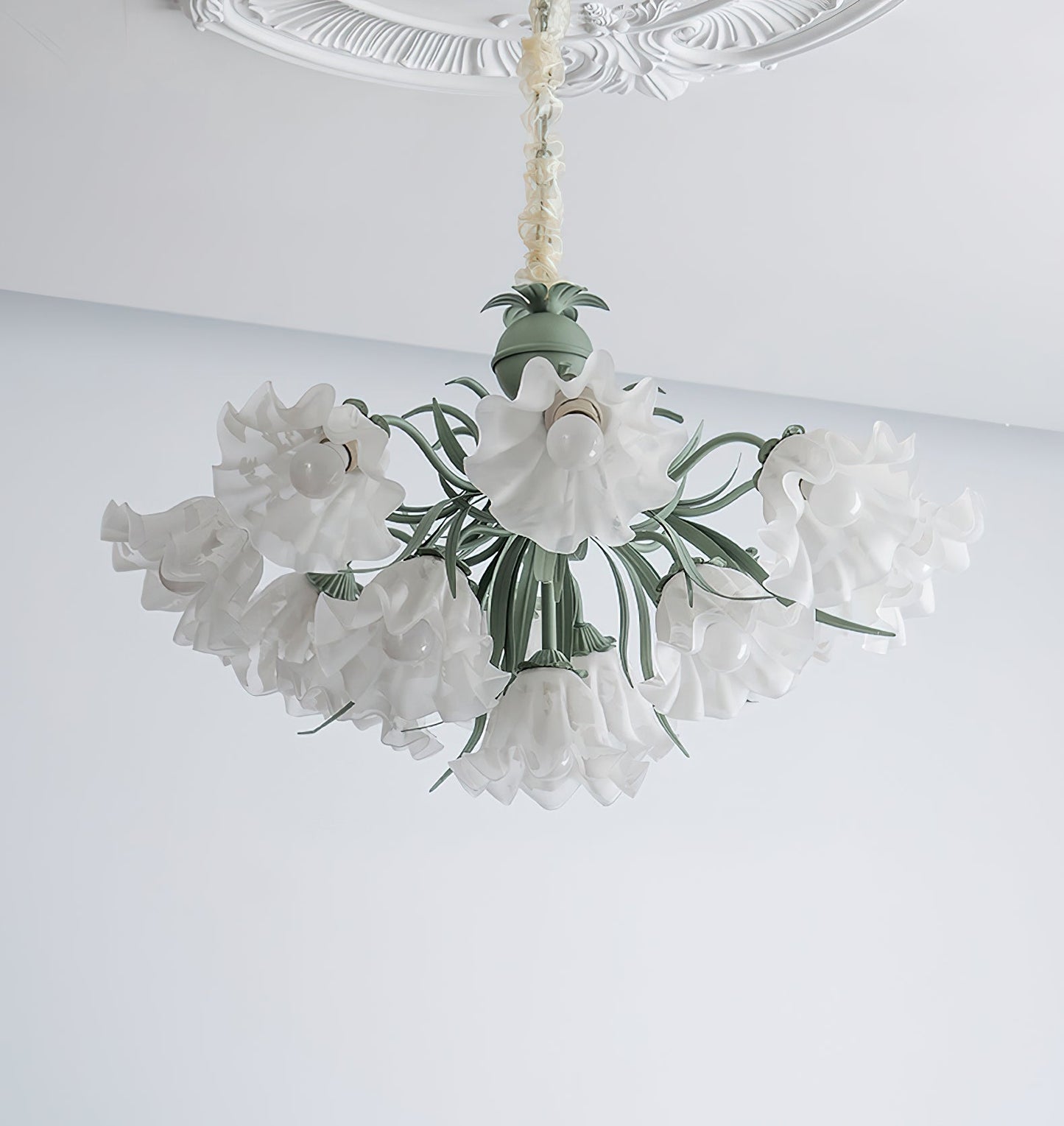 Lily of the Valley Flower Candelabrum Chandelier