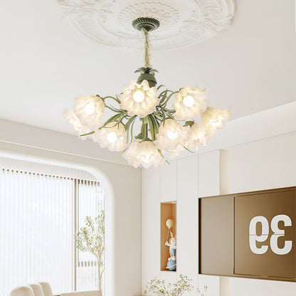 Lily of the Valley Flower Candelabrum Chandelier