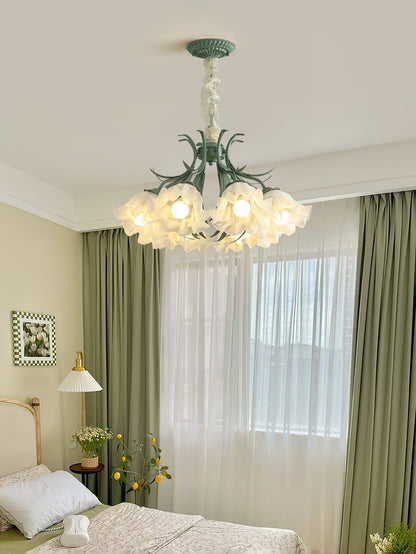 Lily of the Valley Flower Candelabrum Chandelier