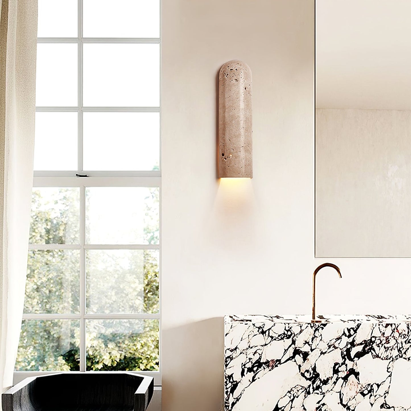 Lina Travertine Wall Light