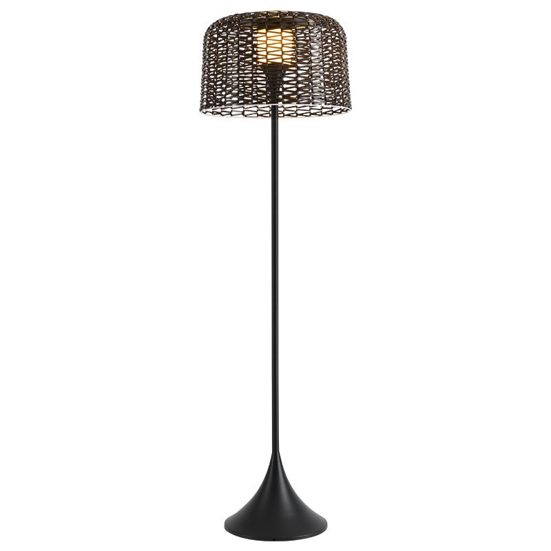 Callum Woven Solar Floor Lamp