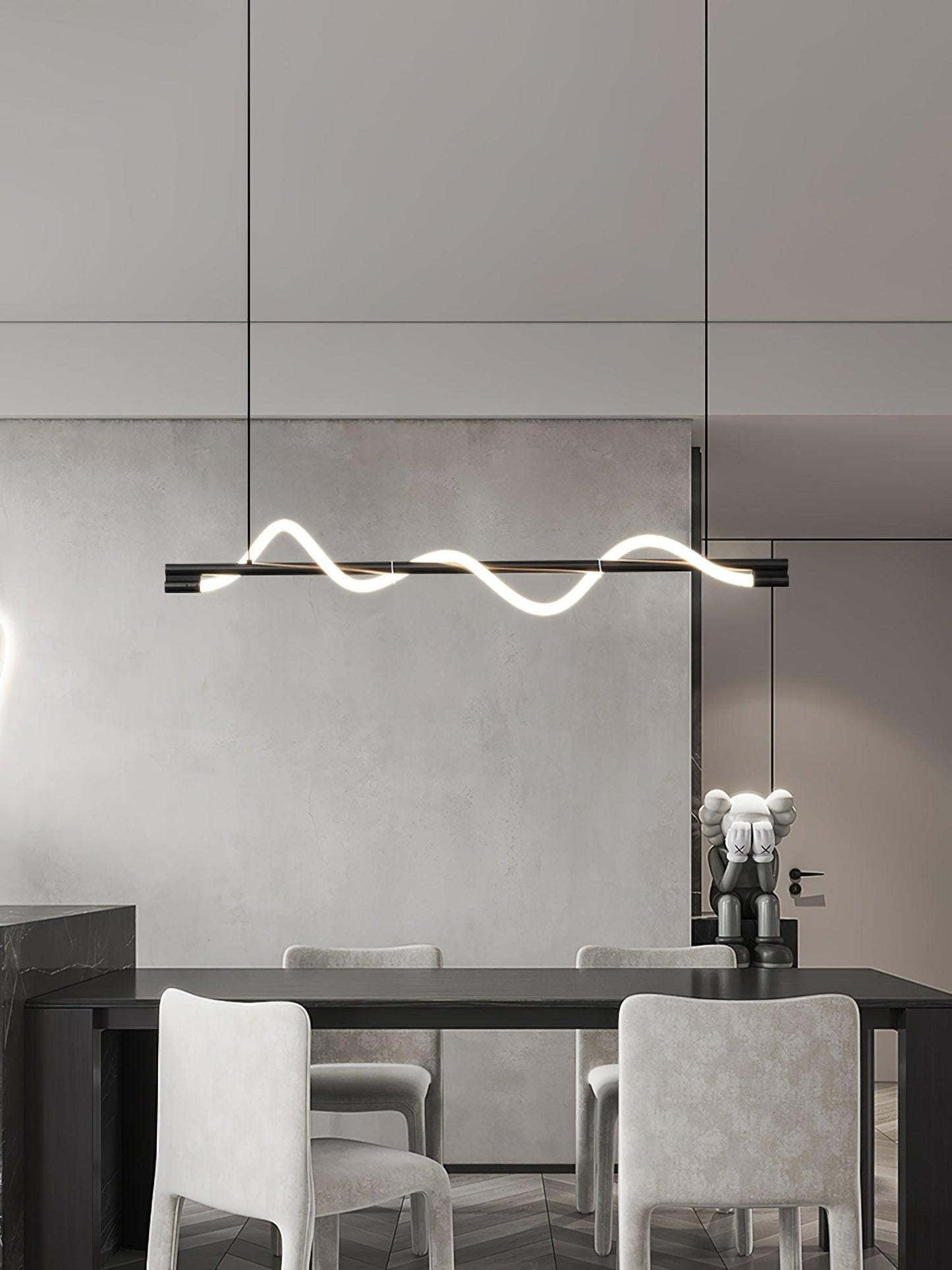 Linear Curve Island Houselight Pendant Lamp