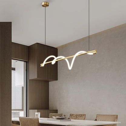 Linear Curve Island Houselight Pendant Lamp