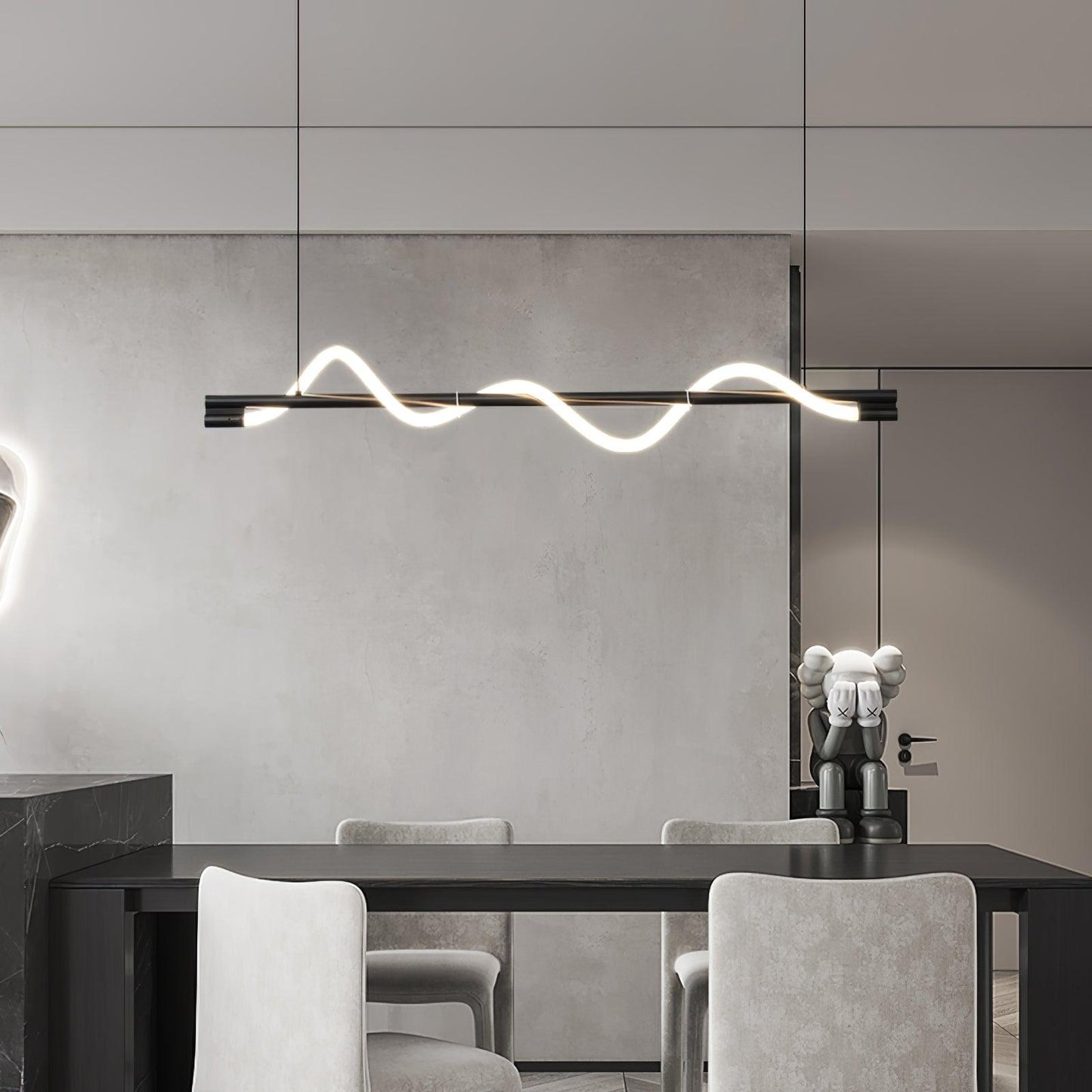 Linear Curve Island Houselight Pendant Lamp