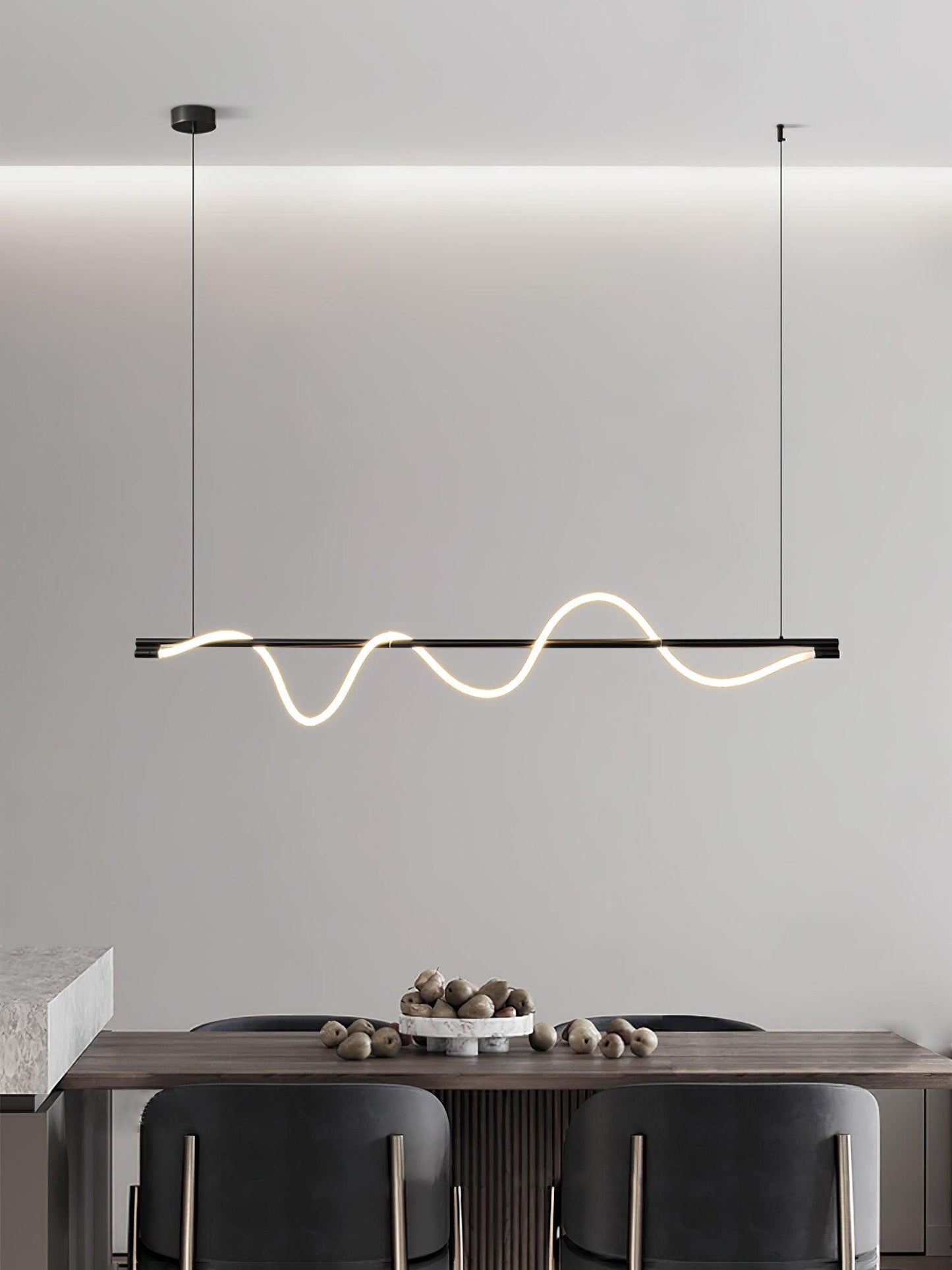 Linear Curve Island Houselight Pendant Lamp