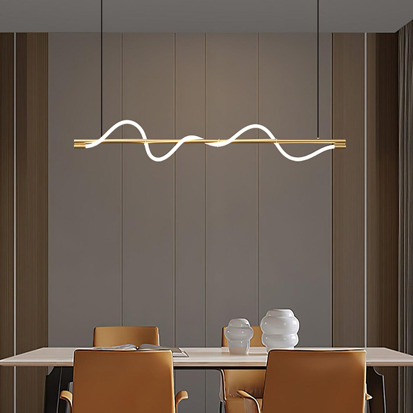 Linear Curve Island Houselight Pendant Lamp