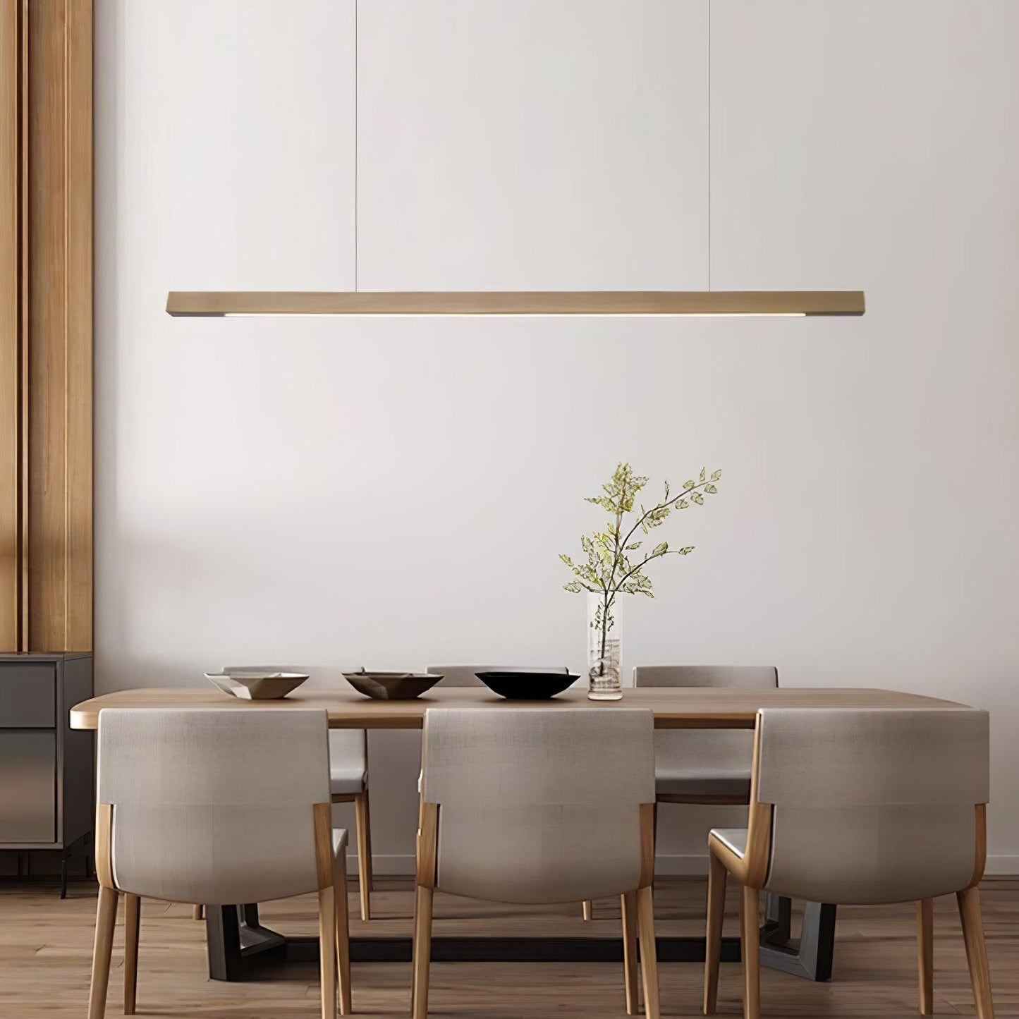 Linear Wooden Drop light Pendant Light