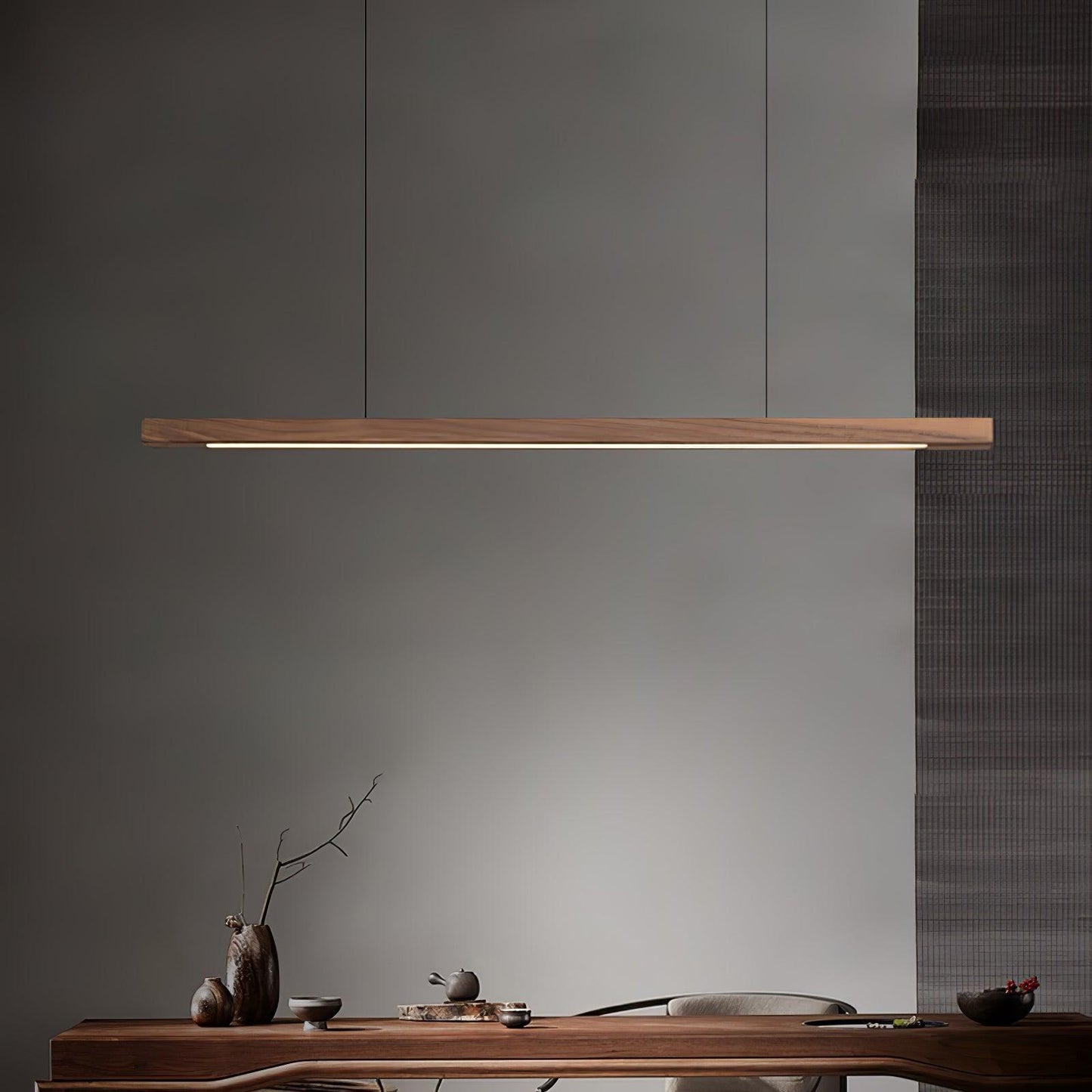 Linear Wooden Drop light Pendant Light