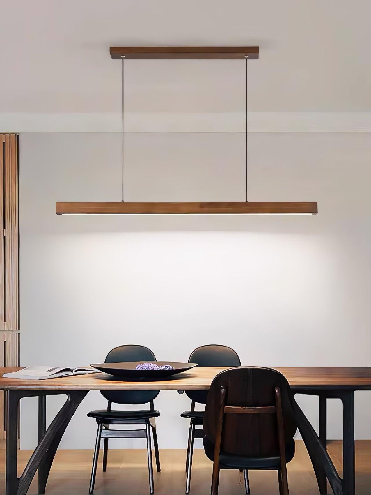 Linear Wooden Drop light Pendant Light