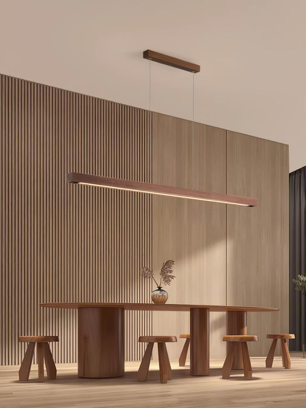 Linear Wooden Drop light Pendant Light