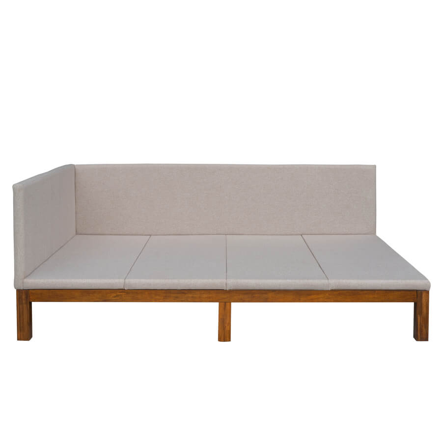 Linen Upholstered Daybed Frame - Wood Sofa Bed