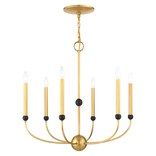 Livex Lighting Cortlandt 6 Light Chandelier Cp413041