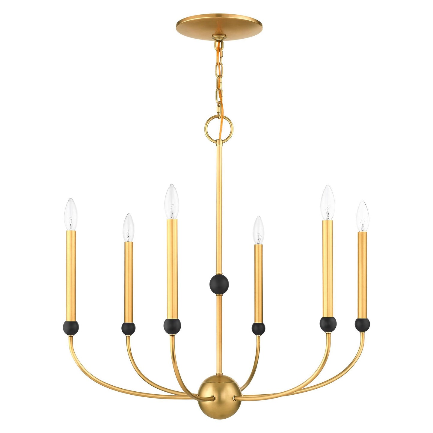 Livex Lighting Cortlandt 6 Light Chandelier Cp413041