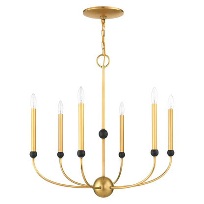 Livex Lighting Cortlandt 6 Light Chandelier Cp413041