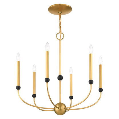 Livex Lighting Cortlandt 6 Light Chandelier Cp413041