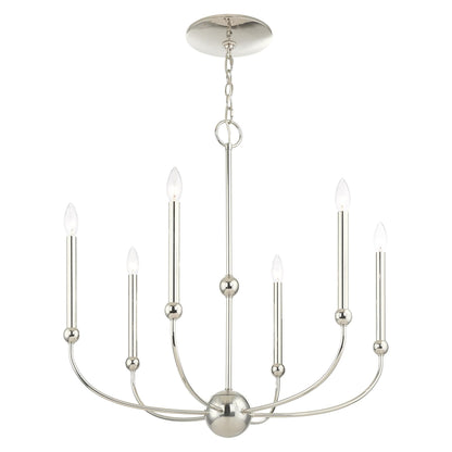 Livex Lighting Cortlandt 6 Light Chandelier Cp413041