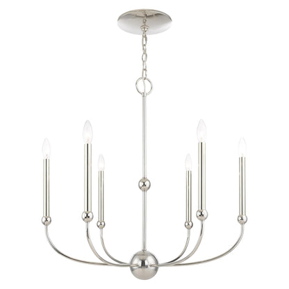 Livex Lighting Cortlandt 6 Light Chandelier Cp413041