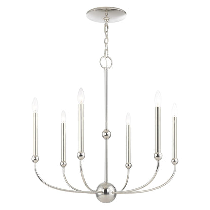 Livex Lighting Cortlandt 6 Light Chandelier Cp413041