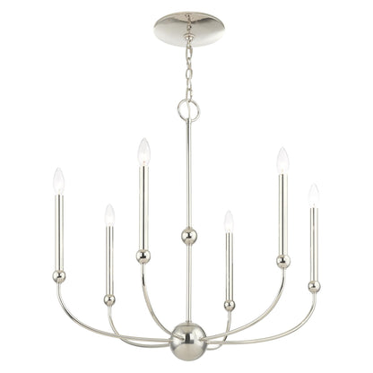 Livex Lighting Cortlandt 6 Light Chandelier Cp413041