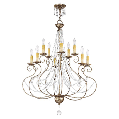 Livex Lighting Isabella 32 Inch 10 Light Chandelier Cp77867