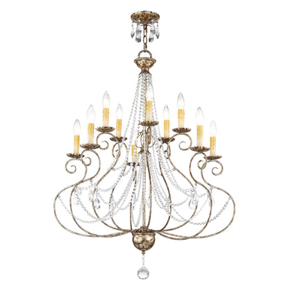 Livex Lighting Isabella 32 Inch 10 Light Chandelier Cp77867