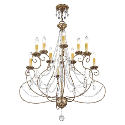 Livex Lighting Isabella 32 Inch 10 Light Chandelier Cp77867