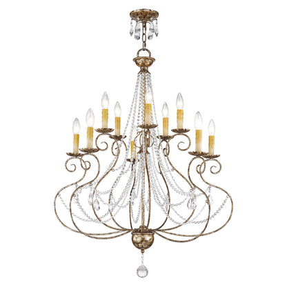 Livex Lighting Isabella 32 Inch 10 Light Chandelier Cp77867