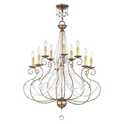 Livex Lighting Isabella 32 Inch 10 Light Chandelier Cp77867