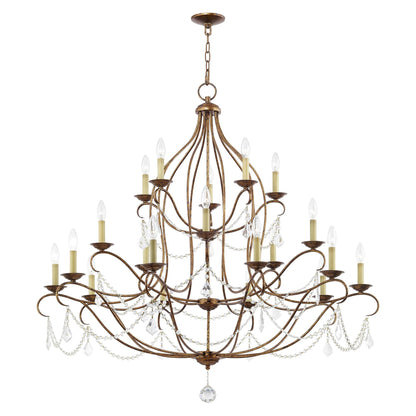 Livex Lighting Chesterfield 46 Inch 30 Light Chandelier Cp90304