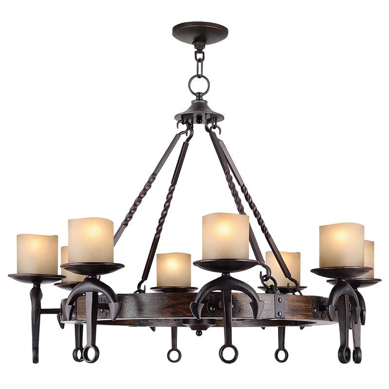 Livex Lighting Cape May 35 Inch 8 Light Chandelier Cp71669