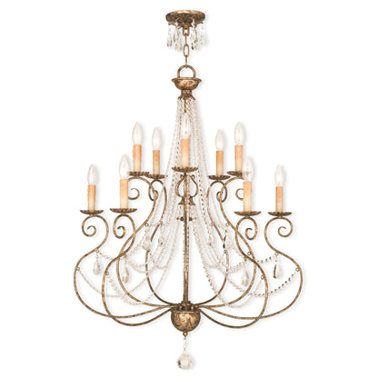 Livex Lighting Isabella 32 Inch 10 Light Chandelier Cp77867