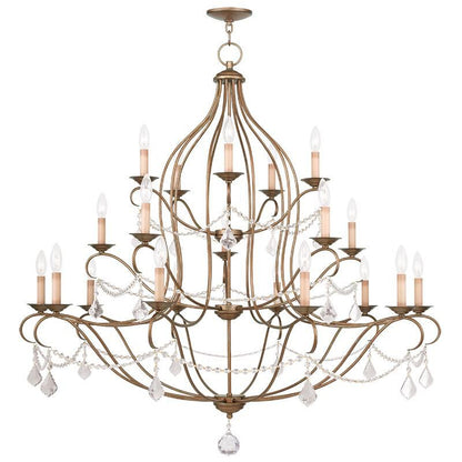 Livex Lighting Chesterfield 46 Inch 30 Light Chandelier Cp90304