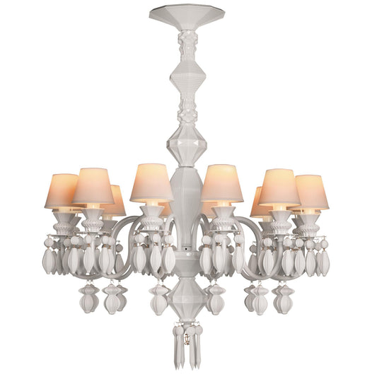 Lladro Belle De Nuit 30 Inch 12 Light Led Chandelier Cp295