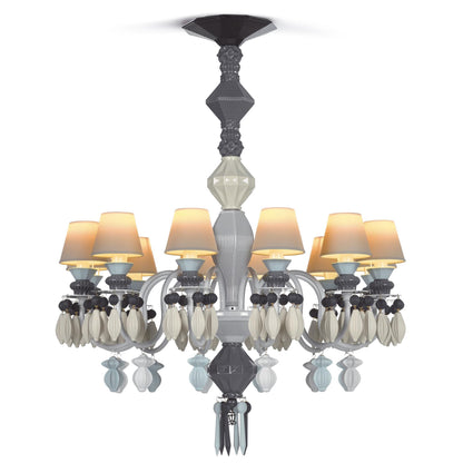 Lladro Belle De Nuit 30 Inch 12 Light Led Chandelier Cp300