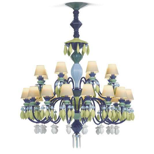 Lladro Belle De Nuit 39 Inch 24 Light Led Chandelier Cp307