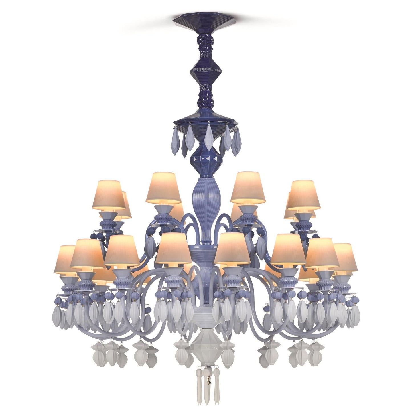 Lladro Belle De Nuit 39 Inch 24 Light Led Chandelier Cp312