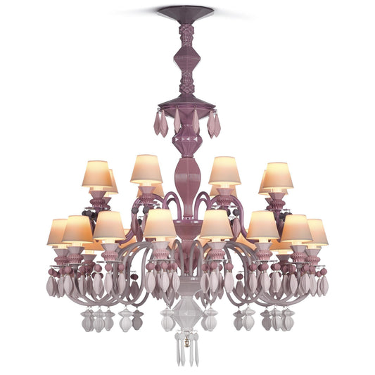 Lladro Belle De Nuit 39 Inch 24 Light Led Chandelier Cp317