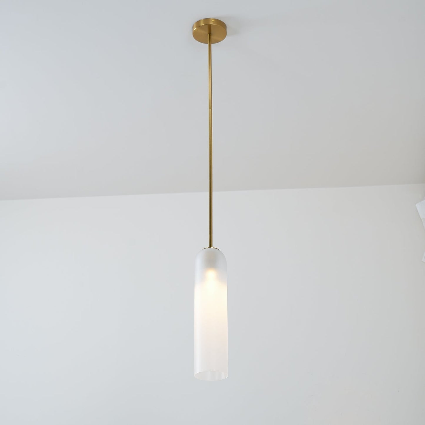 Long Tube Glass Pendant Light