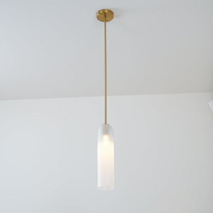 Long Tube Glass Pendant Light