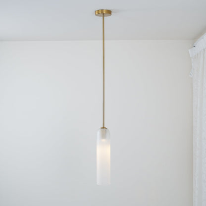 Long Tube Glass Pendant Light