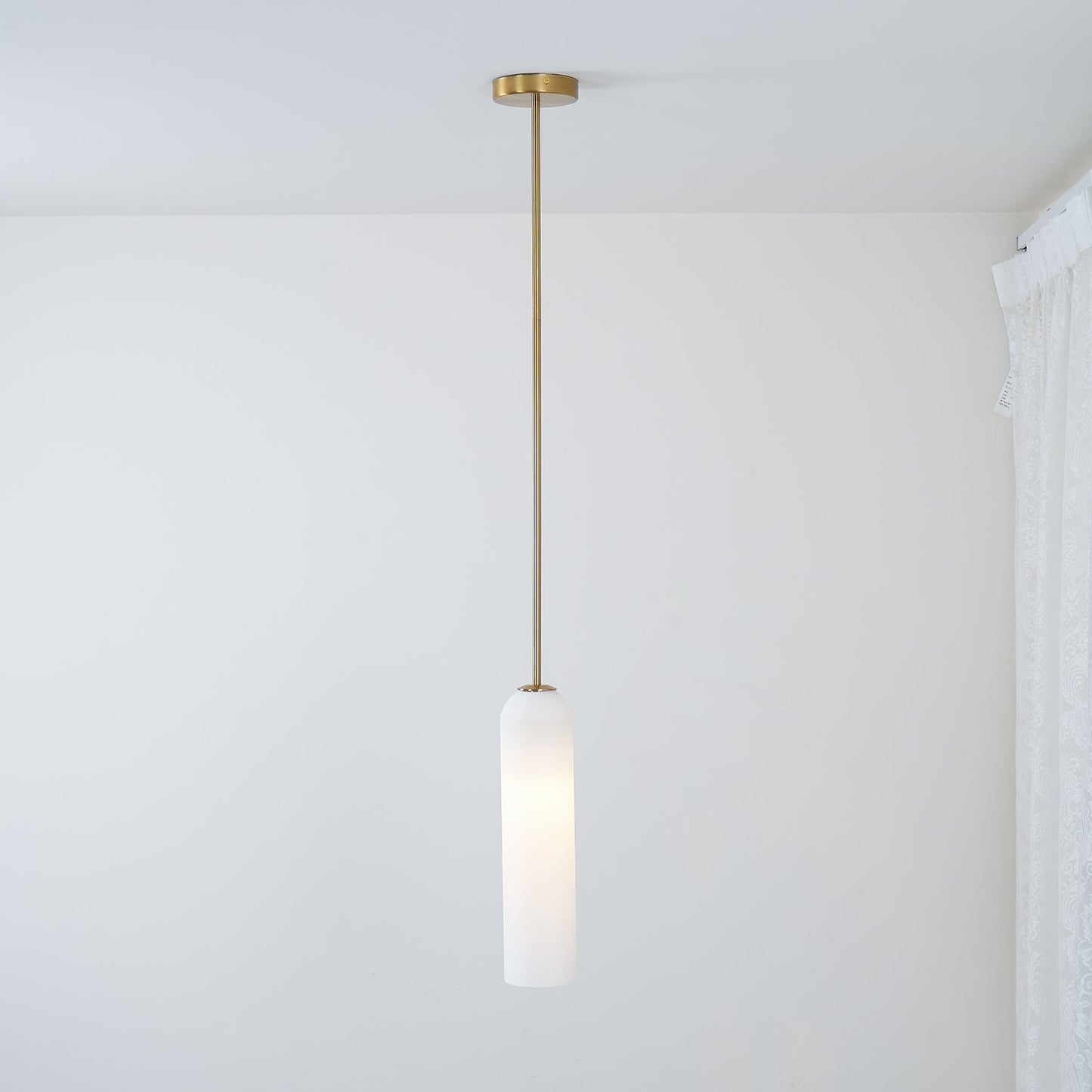 Long Tube Glass Pendant Light