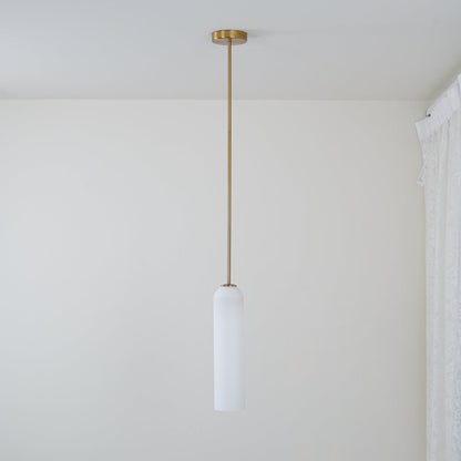 Long Tube Glass Pendant Light