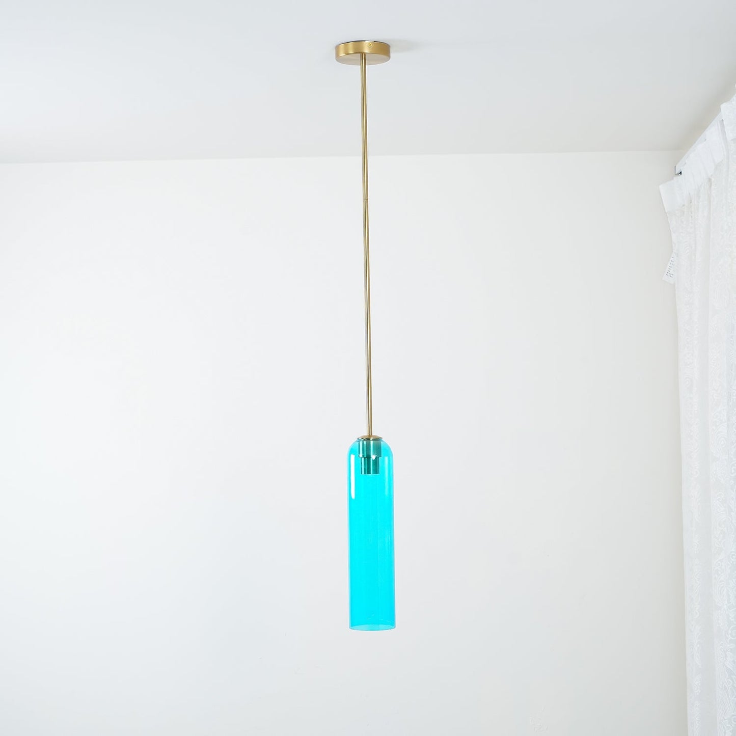 Long Tube Glass Pendant Light